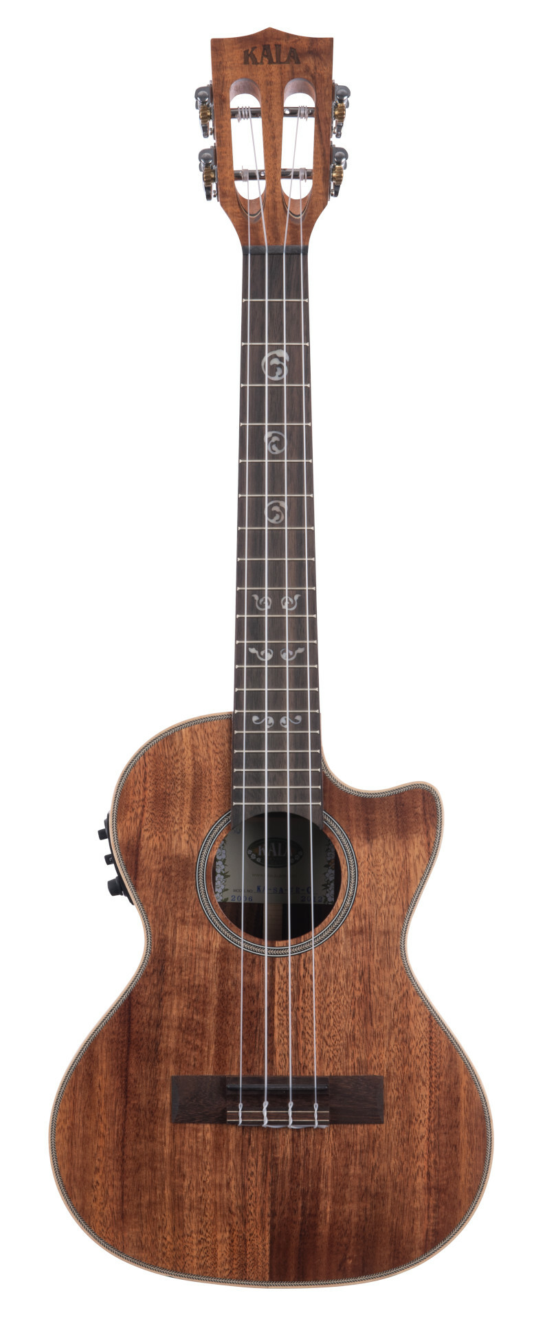 KALA KA-SA-TE-C - All Solid Acacia Tenor Ukulele, with Cutaway, EQ and Case (UC-T)