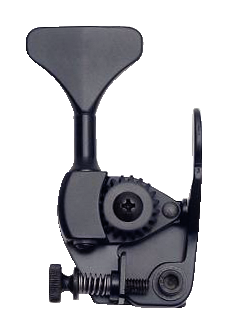Hipshot HE6 - Bass Xtender for Hipshot HB6 Ultralight, 3/8" Post, Y Key - Black