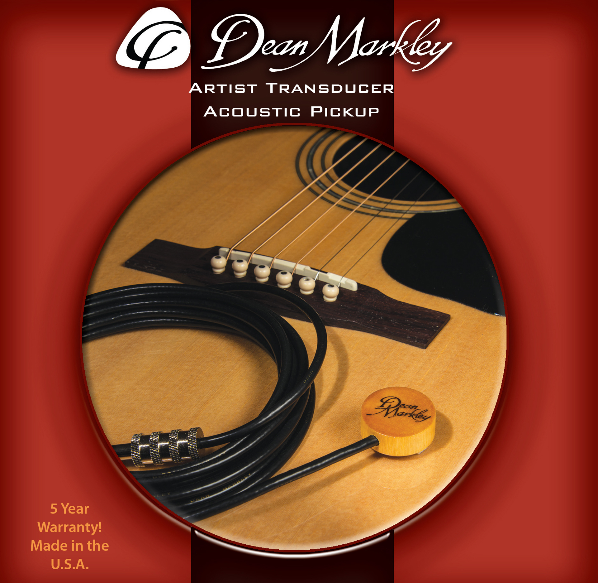 Dean Markley Artist Transducer XM - APU 3001 - Acoustic Pickup