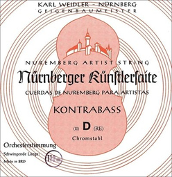 Nürnberger Künstlersaite G 3/4 Kontrabass Einzelsaite, Chromstahl