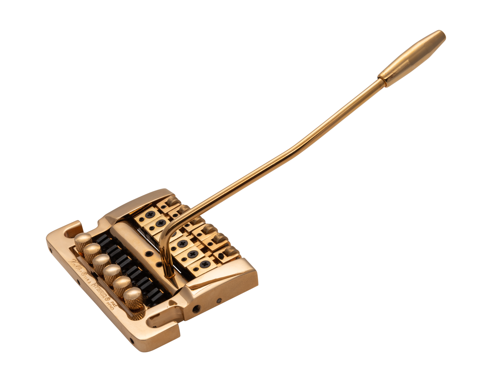Kahler 7200 - Hybrid Stud Mount Guitar Tremolo (Brass Cam / Brass Saddles) - Gold