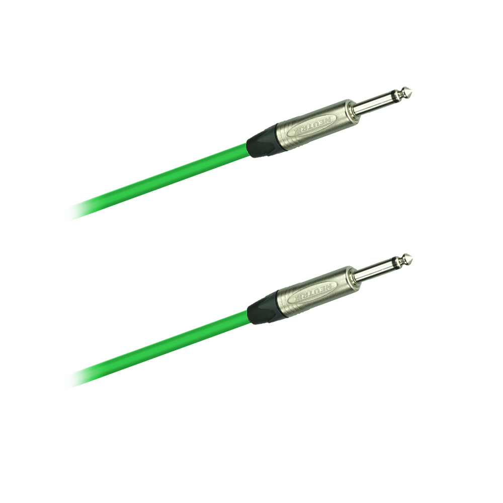DREITEC 16280 Instrumentenkabel 5 m, Neutrik, NP2X - NP2X, grün