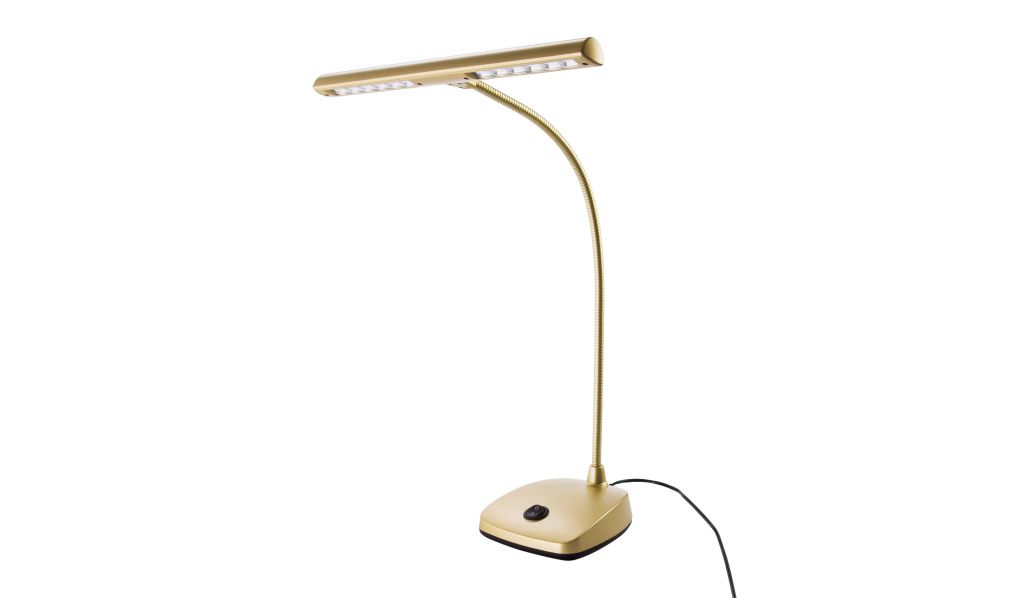 K&M 12297 LED Pianoleuchte, goldfarben