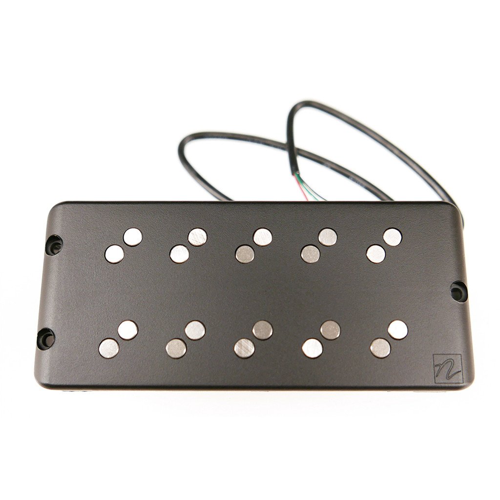 Nordstrand BigMan 5, Two Single Coil Bass Pickups in MM-Style Cover, 5-String, Neck - Black