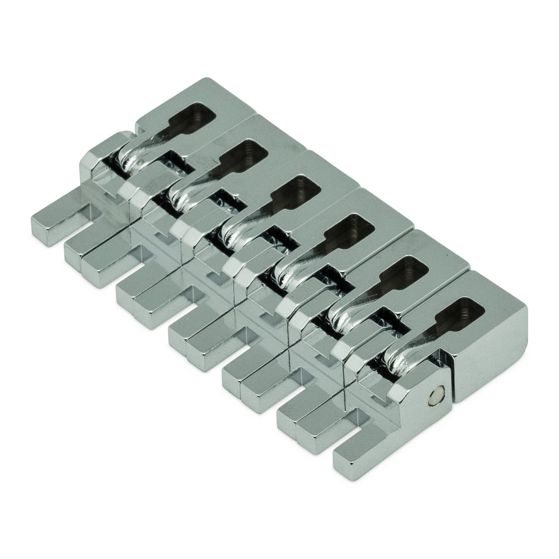 Floyd Rose FROBSS17CP - Original Saddle Set (6), 17" Radius - Chrome Finish