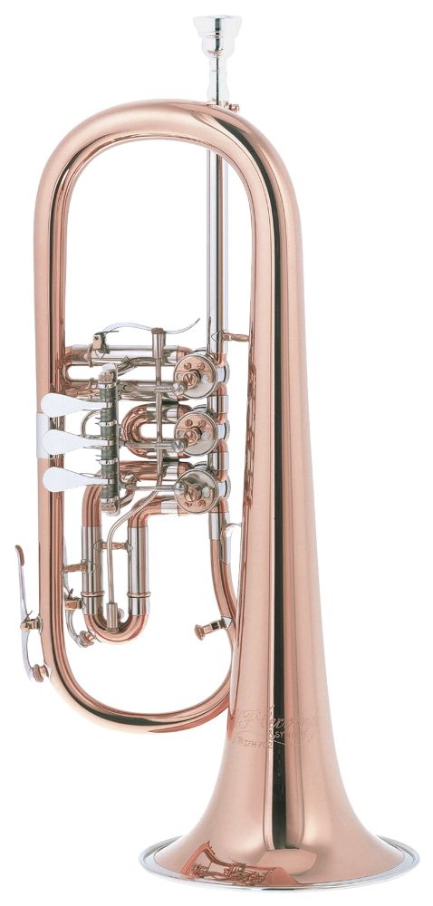 Cerveny CFH 702R Bb Flügelhorn inkl. Mundstück und Koffer