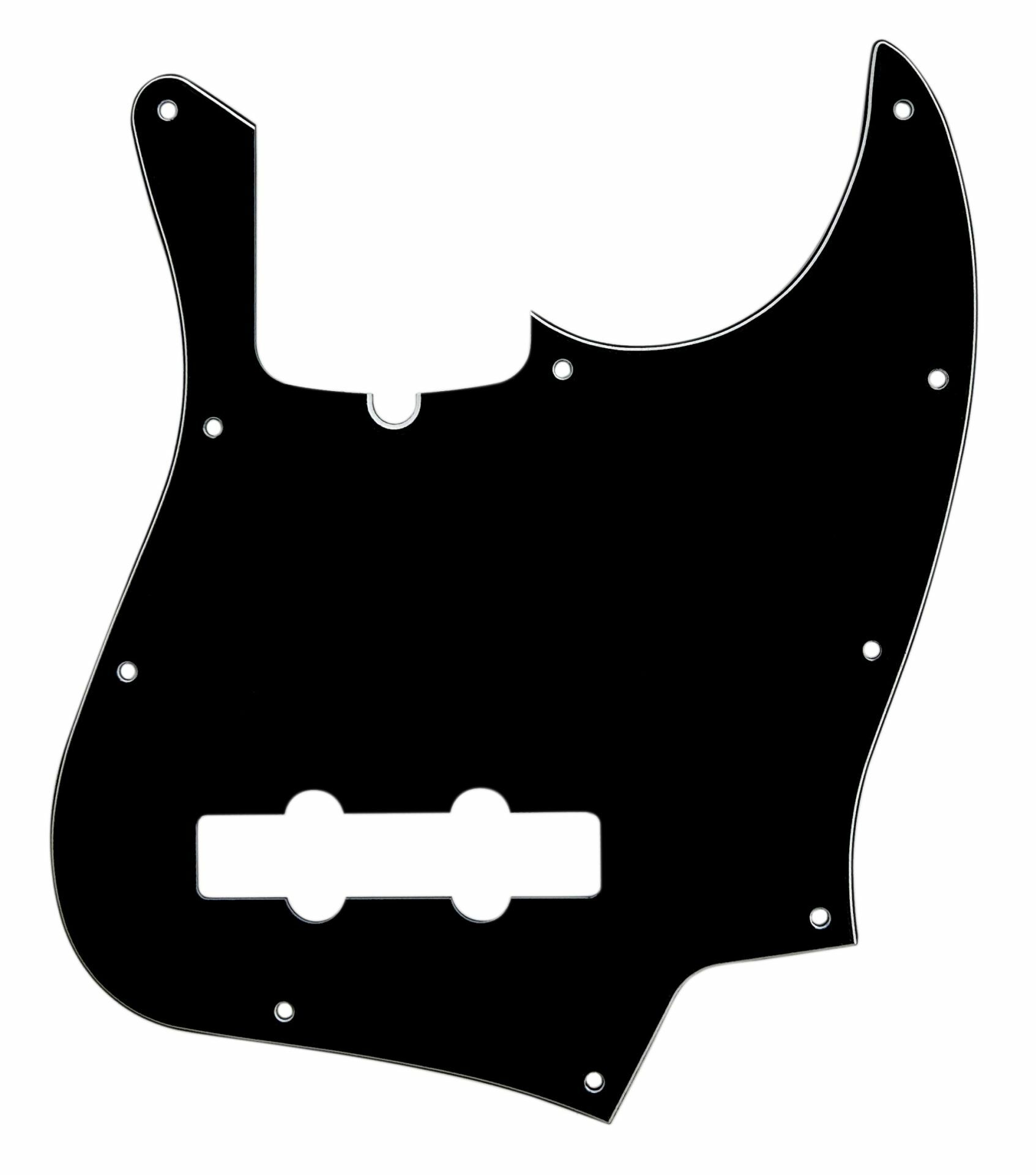 D'Andrea J-Bass Pickguard (DPP JB BWB SS), Black