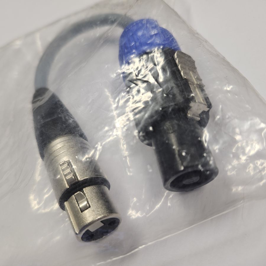 DREITEC 90640 Lautsprecher-Adapterkabel 0,2 m, Speakon/XLR