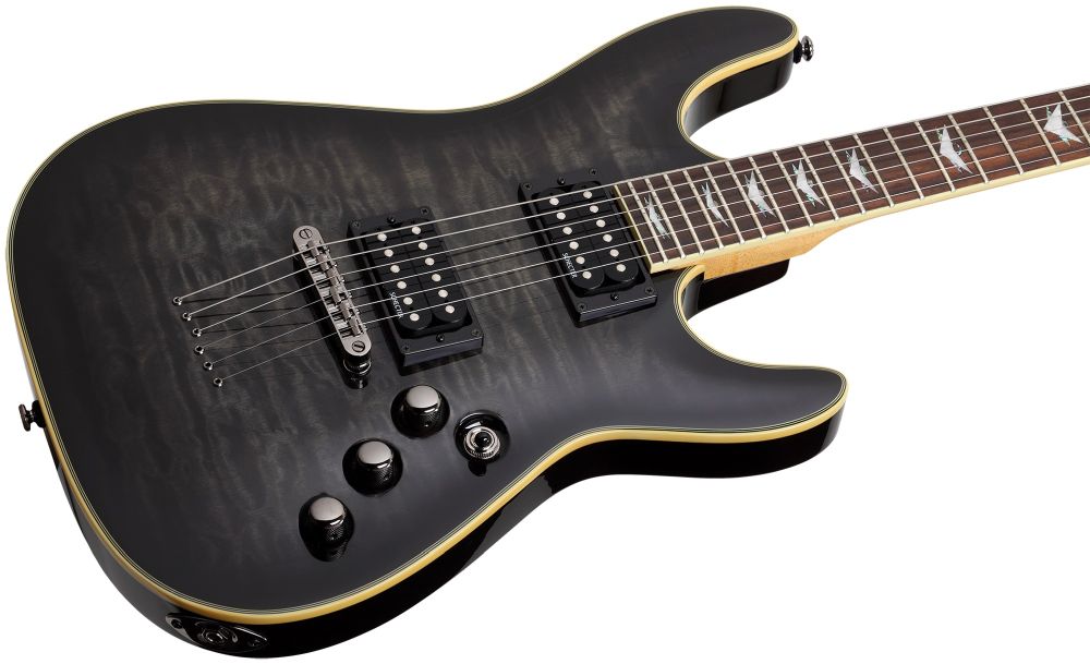 SCHECTER E-Gitarre Omen Extreme 6 STBLK See-Thru Black