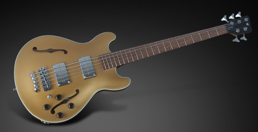 Warwick RockBass Star Bass, 5-String - Metallic Gold High Polish