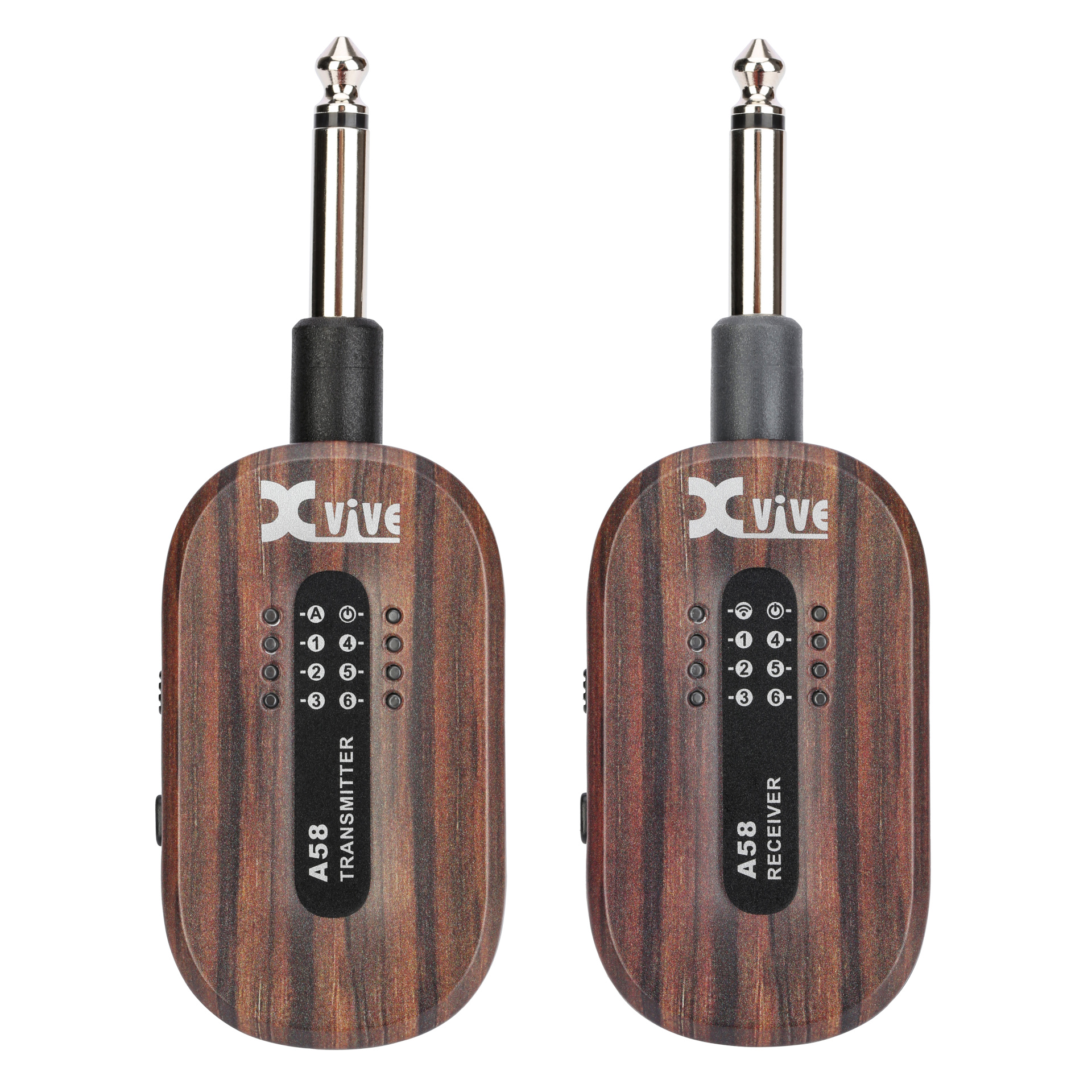 XVive A58 Guitar Wireless System, 5.8 GHz, Rosewood