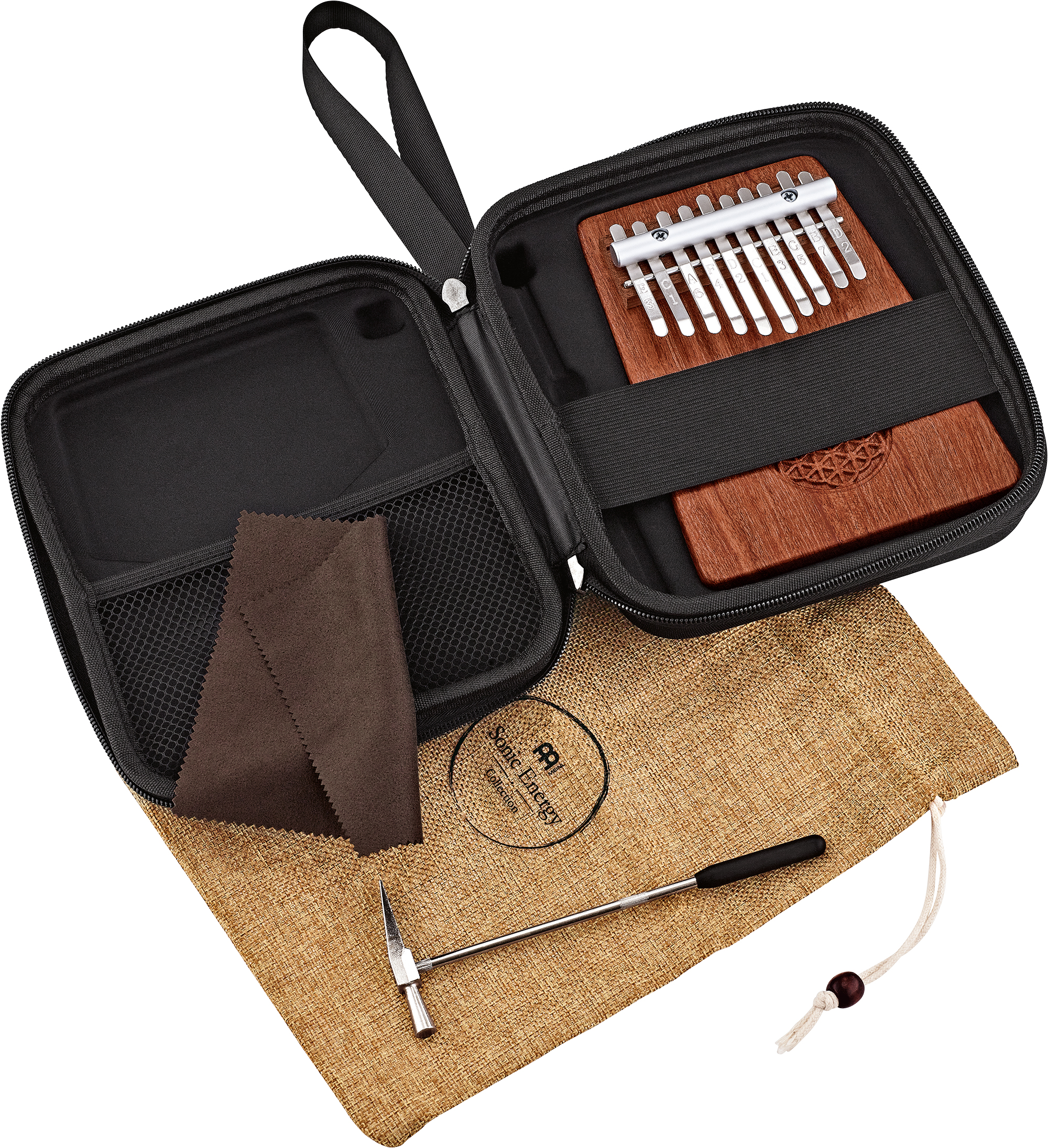 MEINL KL1002FOL Sonic Energy Solid "Flower of Life" Kalimba, 10 Töne