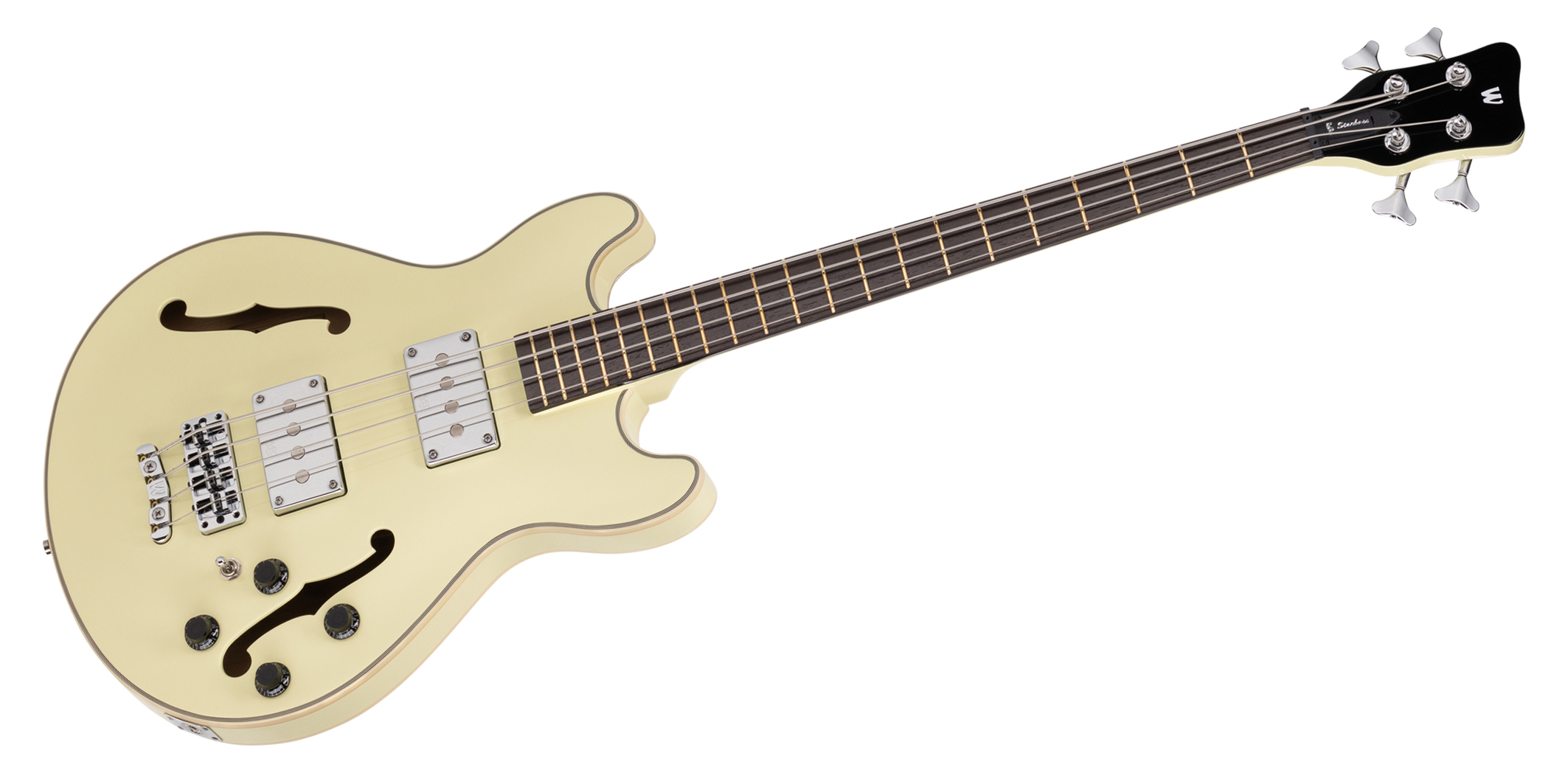 Warwick RockBass Star Bass, 4-String - Solid Creme White High Polish