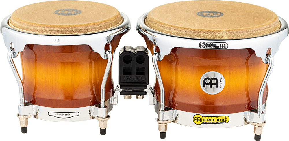 Meinl FWB400GAB Percussion Professional Series Wood Bongo 7" Macho & 8 1/2" Hembra - Gold Amber Sunburst