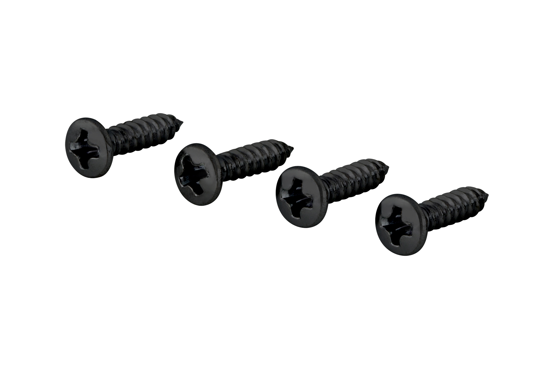 Framus & Warwick Parts - Pickguard Screw, 2.2 mm x 9.5 mm, 4 pcs. - Black