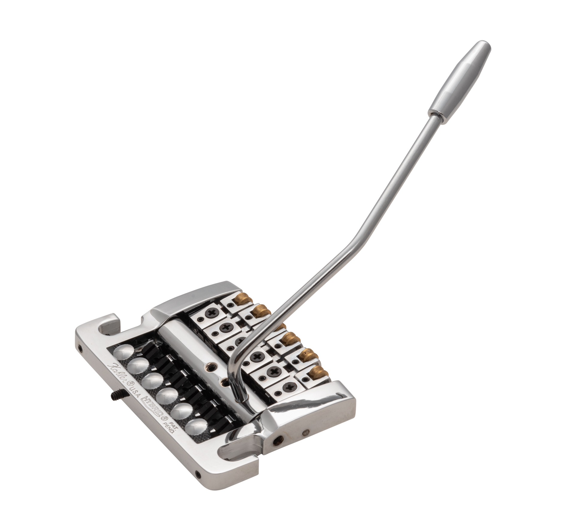 Kahler 7200 - Hybrid Stud Mount Guitar Tremolo (Brass Cam / Brass Saddles) - Chrome