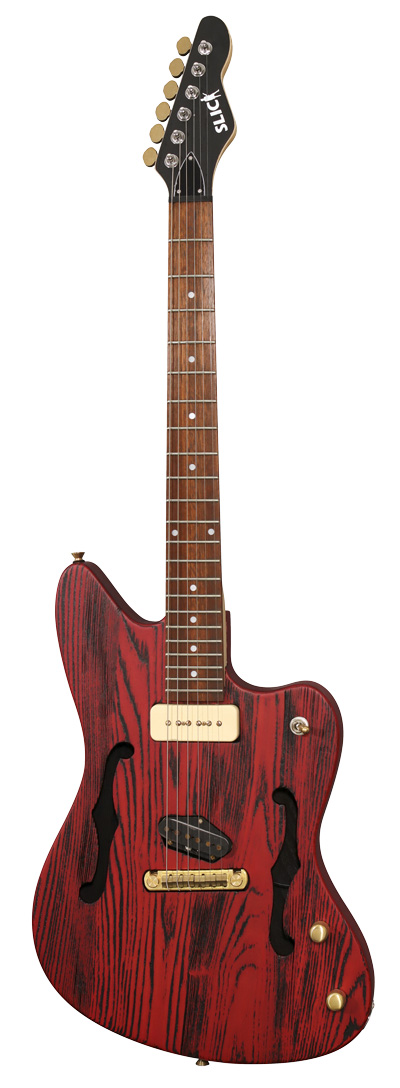Slick SL 56 CA E-Gitarre Crimson Ash