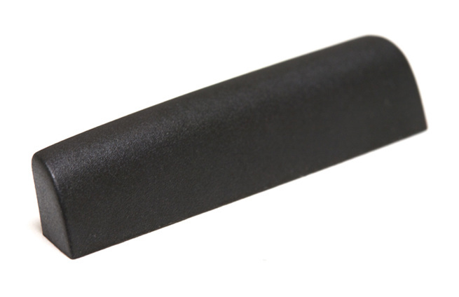 Black TUSQ XL PT-M100-00 - Blank Guitar Nut - Acoustic, M-Style, Rounded, Slanted