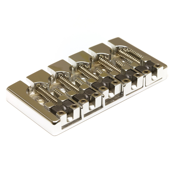 Ghost PN-8370-C5 - Loaded Hipshot Bass Bridge, 5-String - Chrome