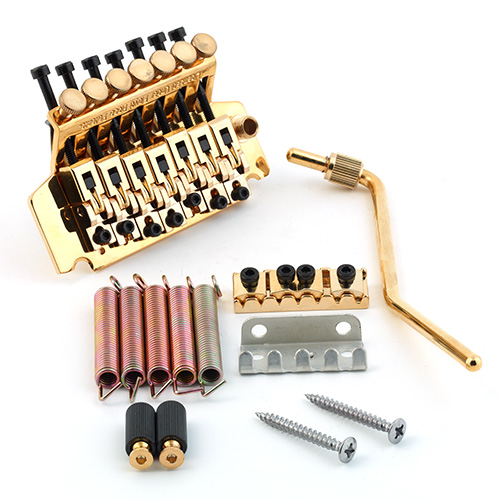 Framus Parts - Framus Licensed Floyd Rose Tremolo System, 7-String, Lefthand - Gold