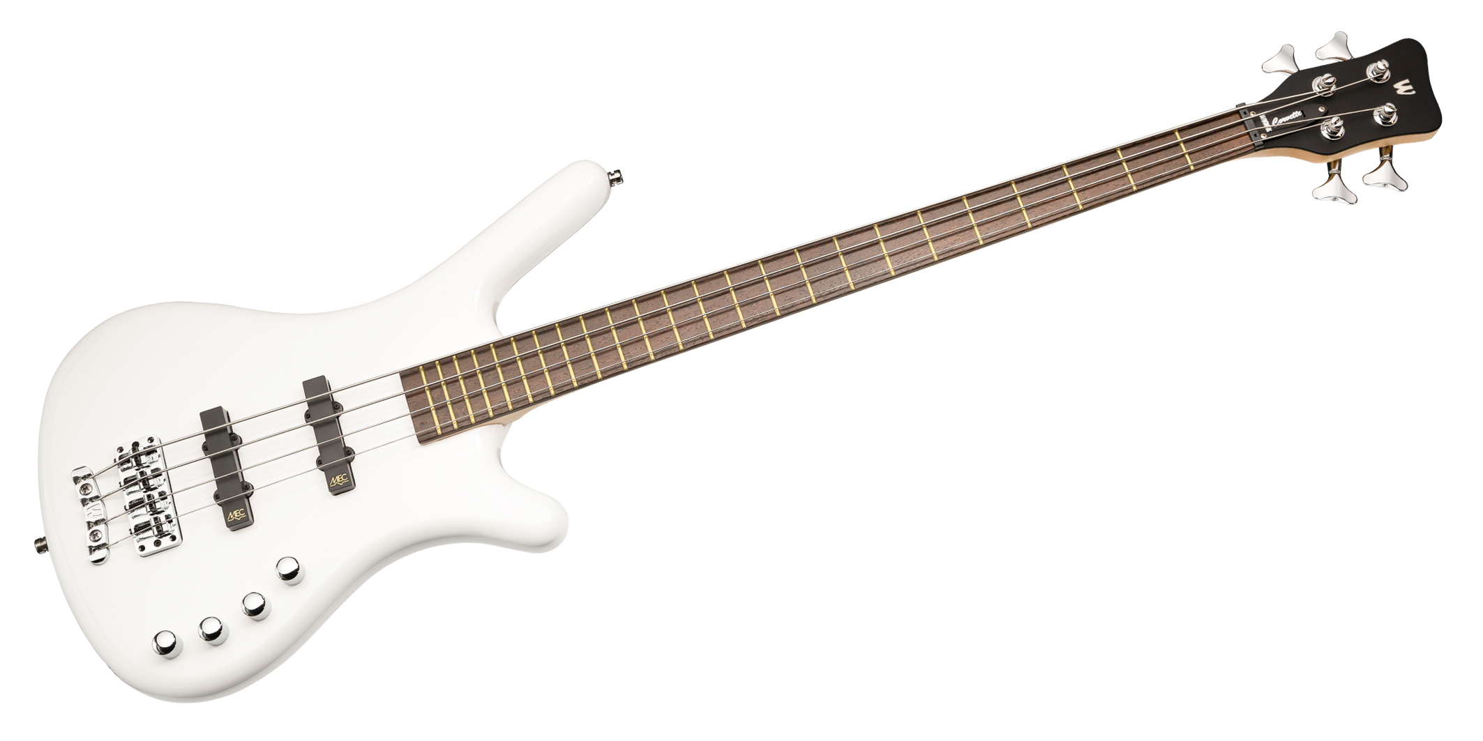 Warwick RockBass Corvette Basic, 4-String - Solid White High Polish