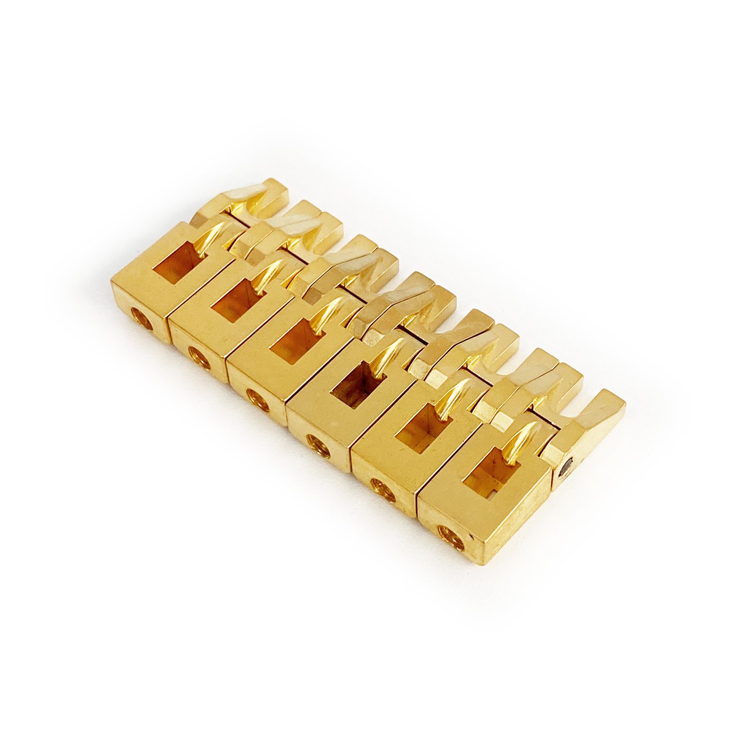 Floyd Rose FRXBSSSGP - FRX Bridge Saddles Set - Satin Gold