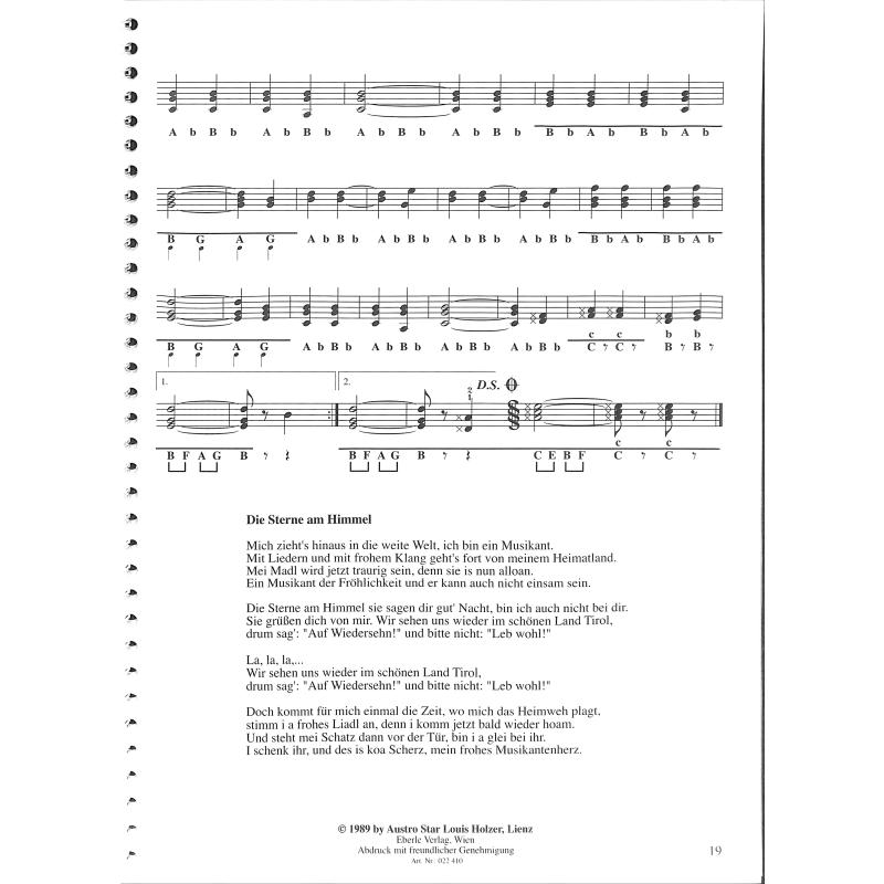 HÜTTENGAUDI Flotte Volksmusik-Hits für Steirische Harmonika + CD - KOCH 022410