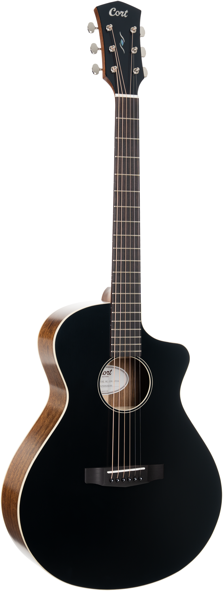 CORT Westerngitarre, CORE-MC OV, Black Top Semi Gloss, Preamp, Softcase