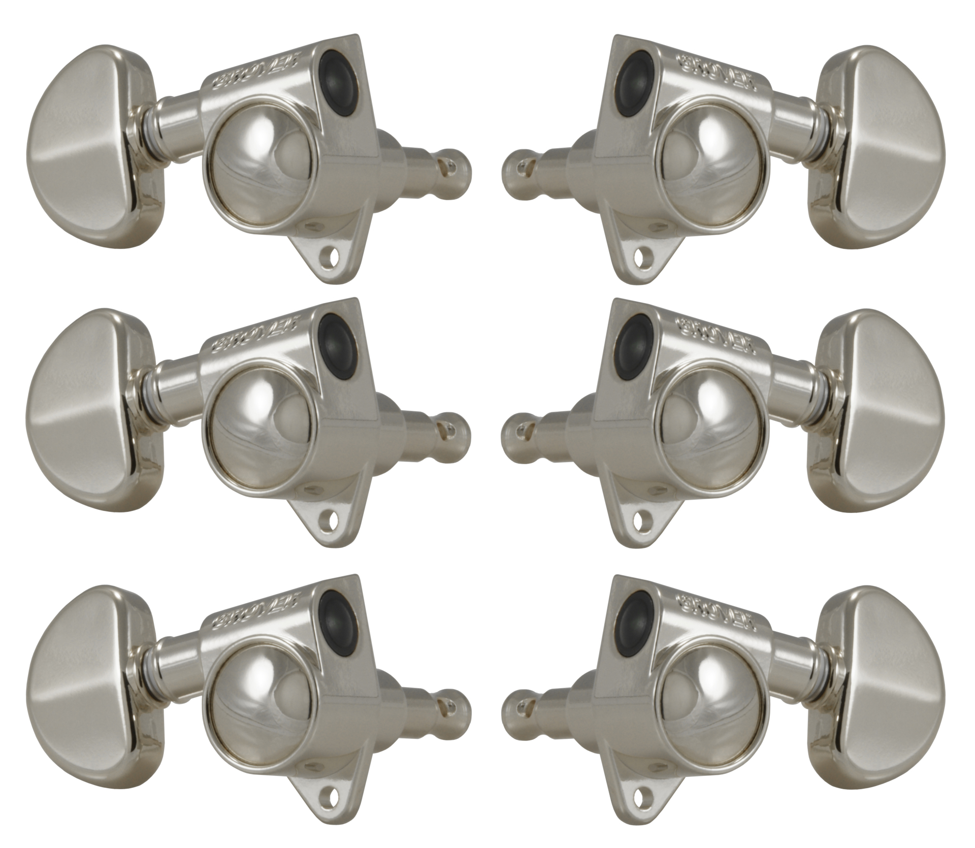 Grover 102-18N Original Rotomatics with 18:1 Gear Ratio - Guitar Machine Heads, 3 + 3 - Nickel
