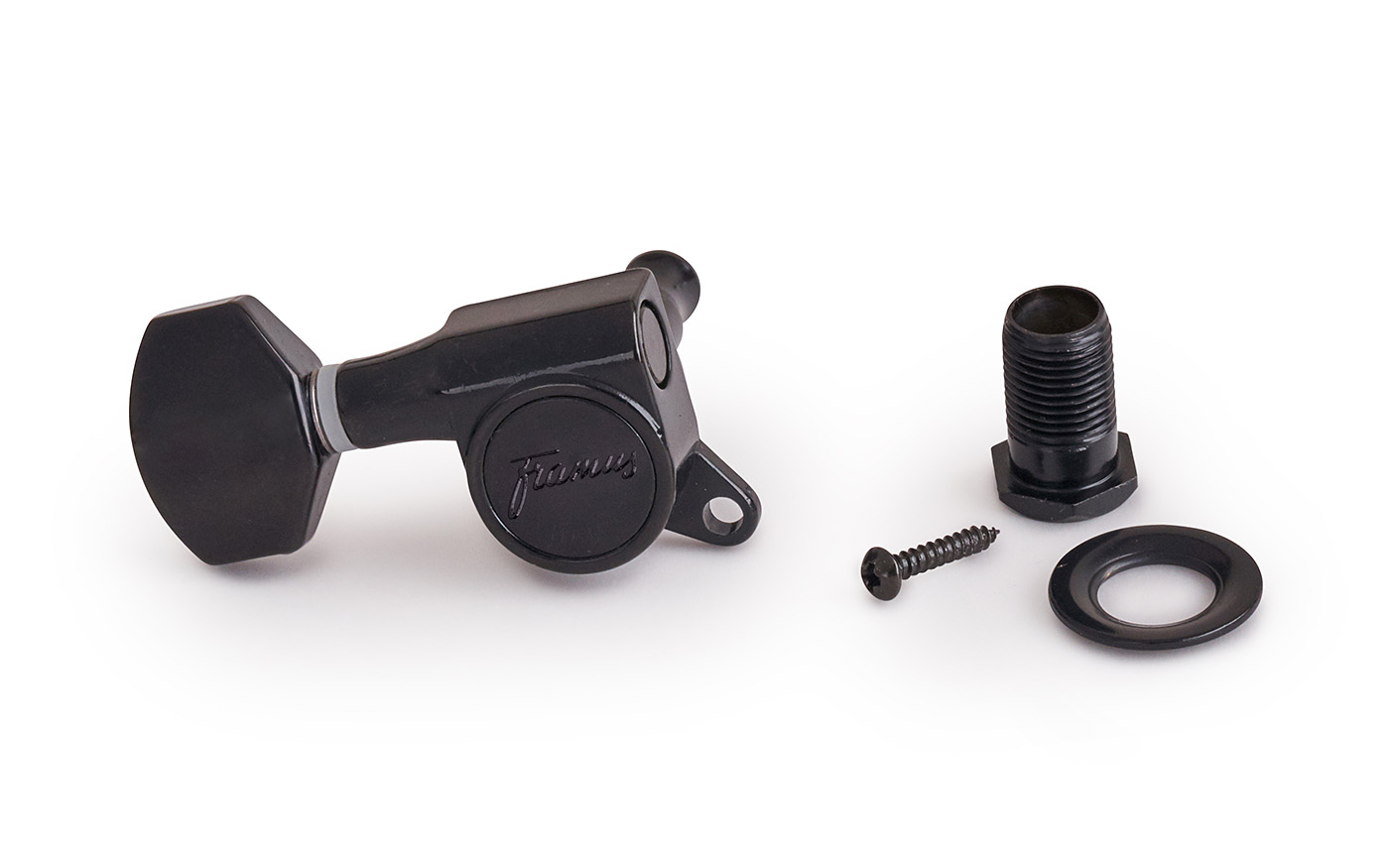 Framus Parts - Framus Machineheads, 23 mm Long Post, Right (Treble Side) - Black