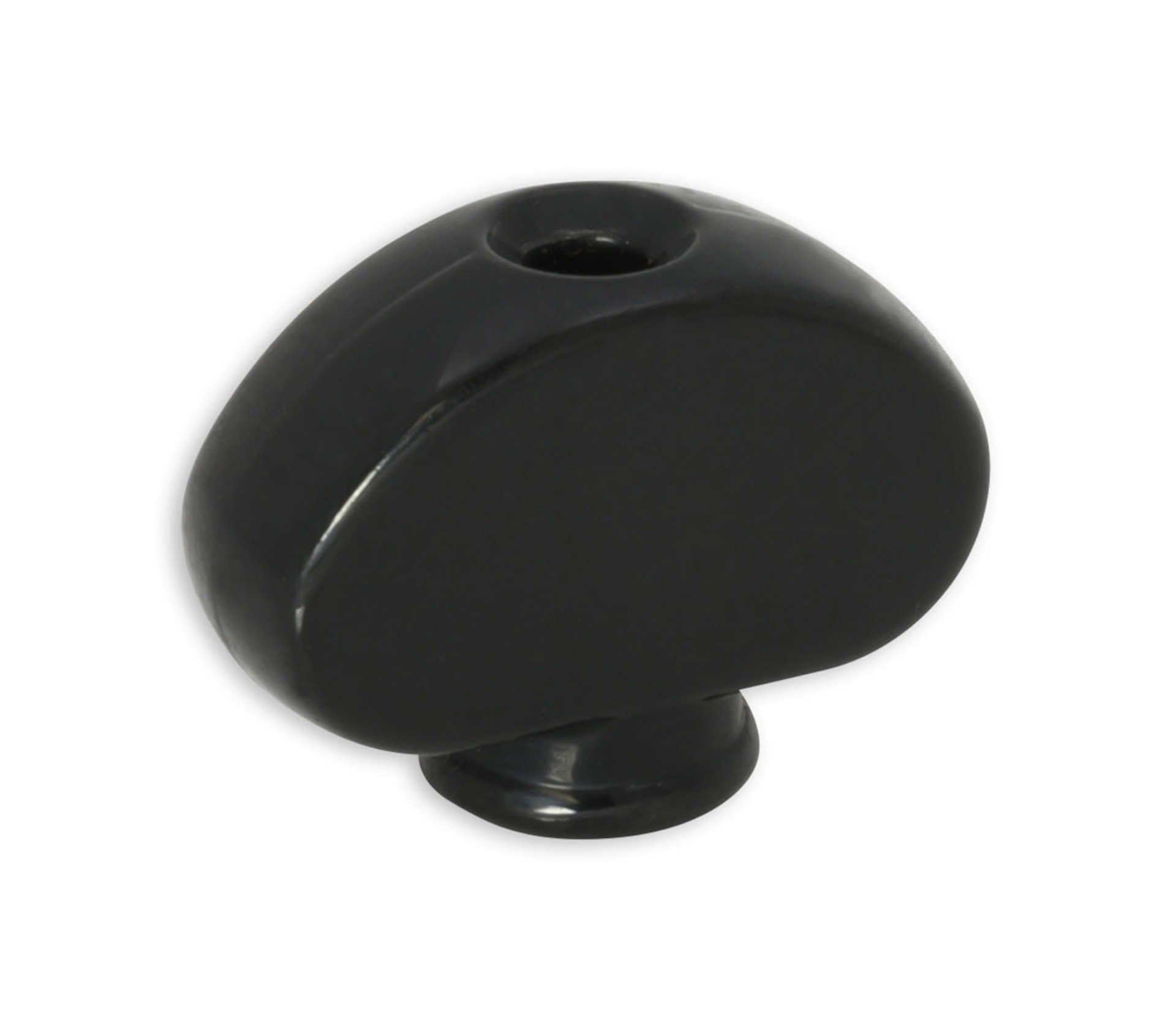 Grover GP205BC Mini and Mid-Size Kidney Buttons, 6 pcs. - Black Chrome