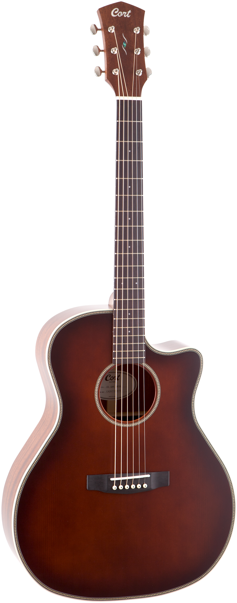 CORT Westerngitarre Essence GA4, Brown Top Semi Gloss, Preamp