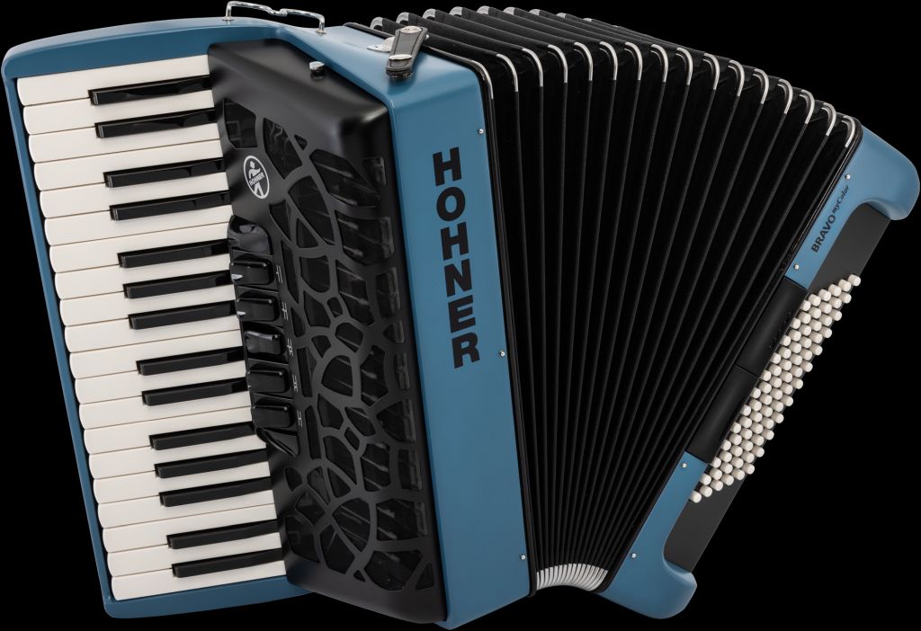 HOHNER Akkordeon Bravo III 72 water, myColor, silent key