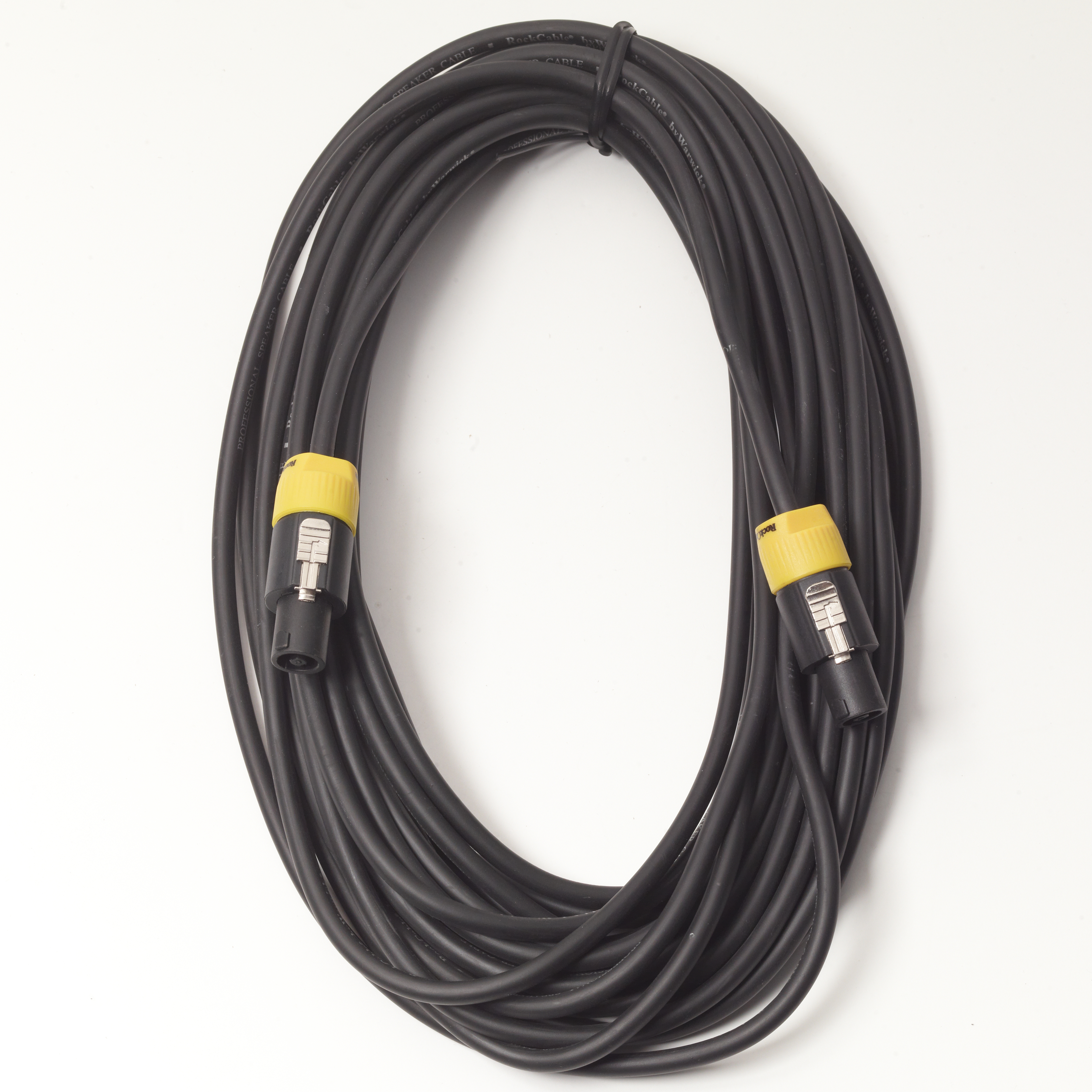 RockCable Speaker Cable - Lockable Coaxial Plug (2-pin) - 15 m / 49.2 ft