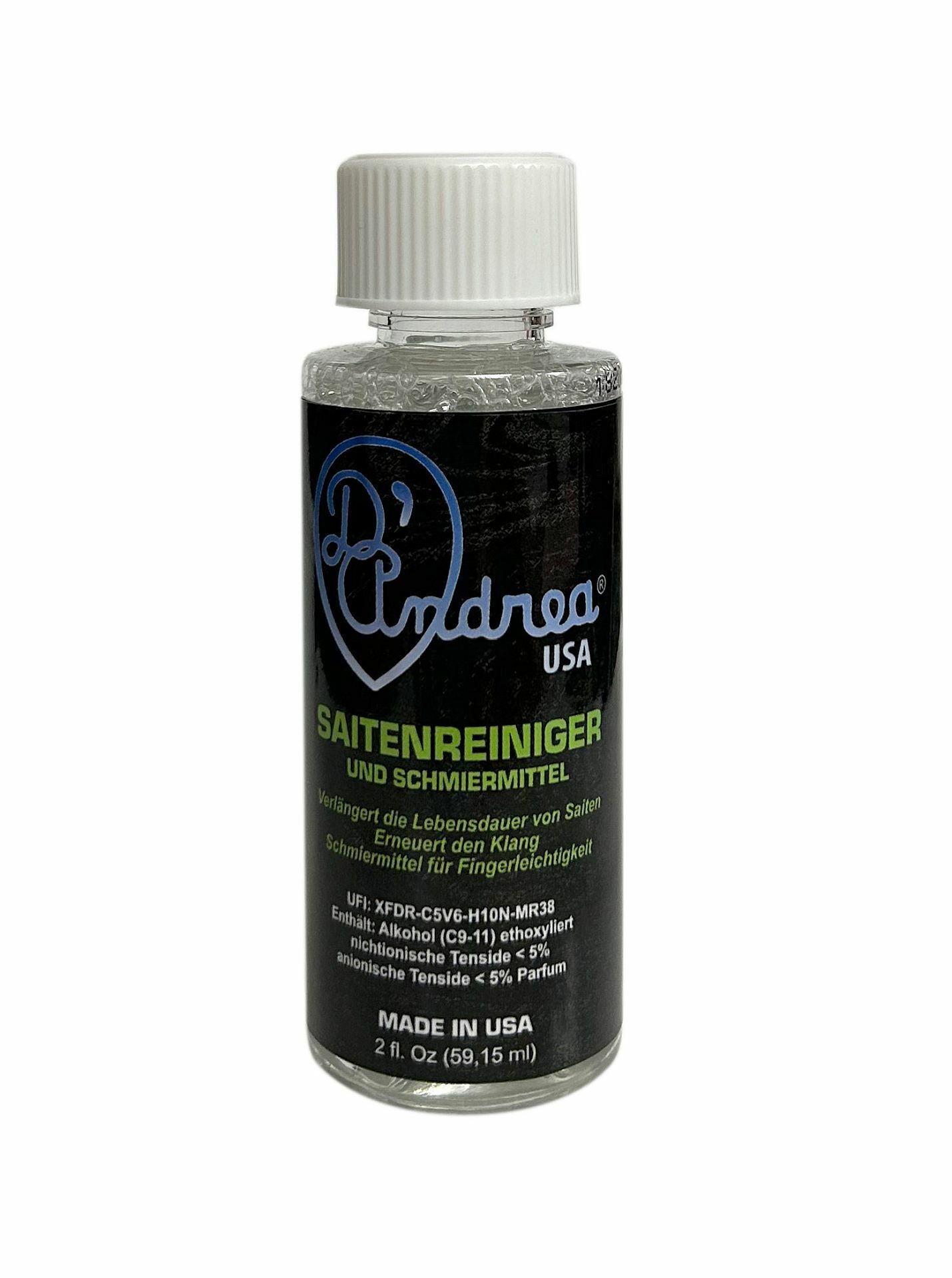 D'Andrea String Cleaner & Lubricant, 59 ml / 2 oz (DAS2)