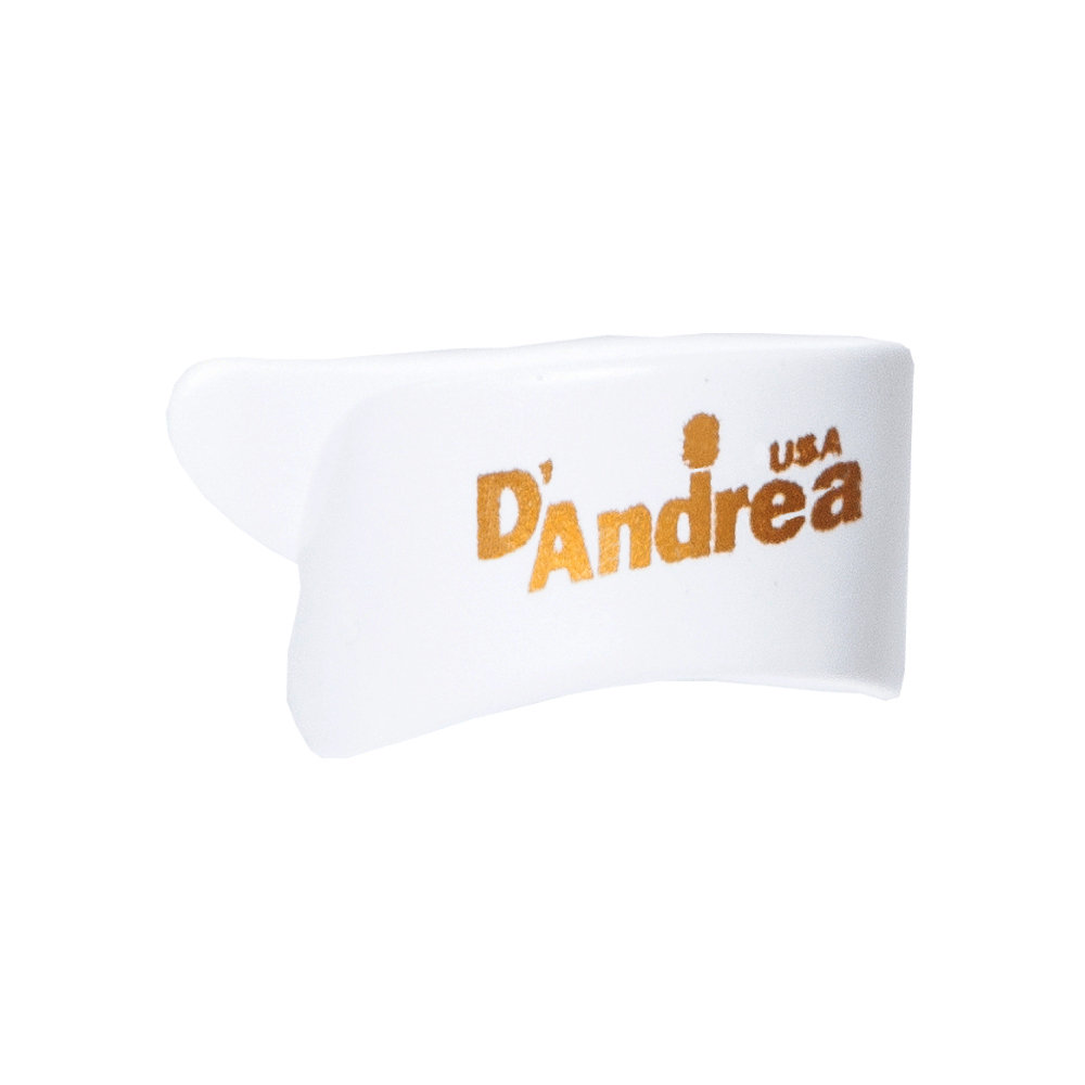 D'Andrea Thumb Picks (R373 LG WHT), 12 pcs Pick Pack, Large, White