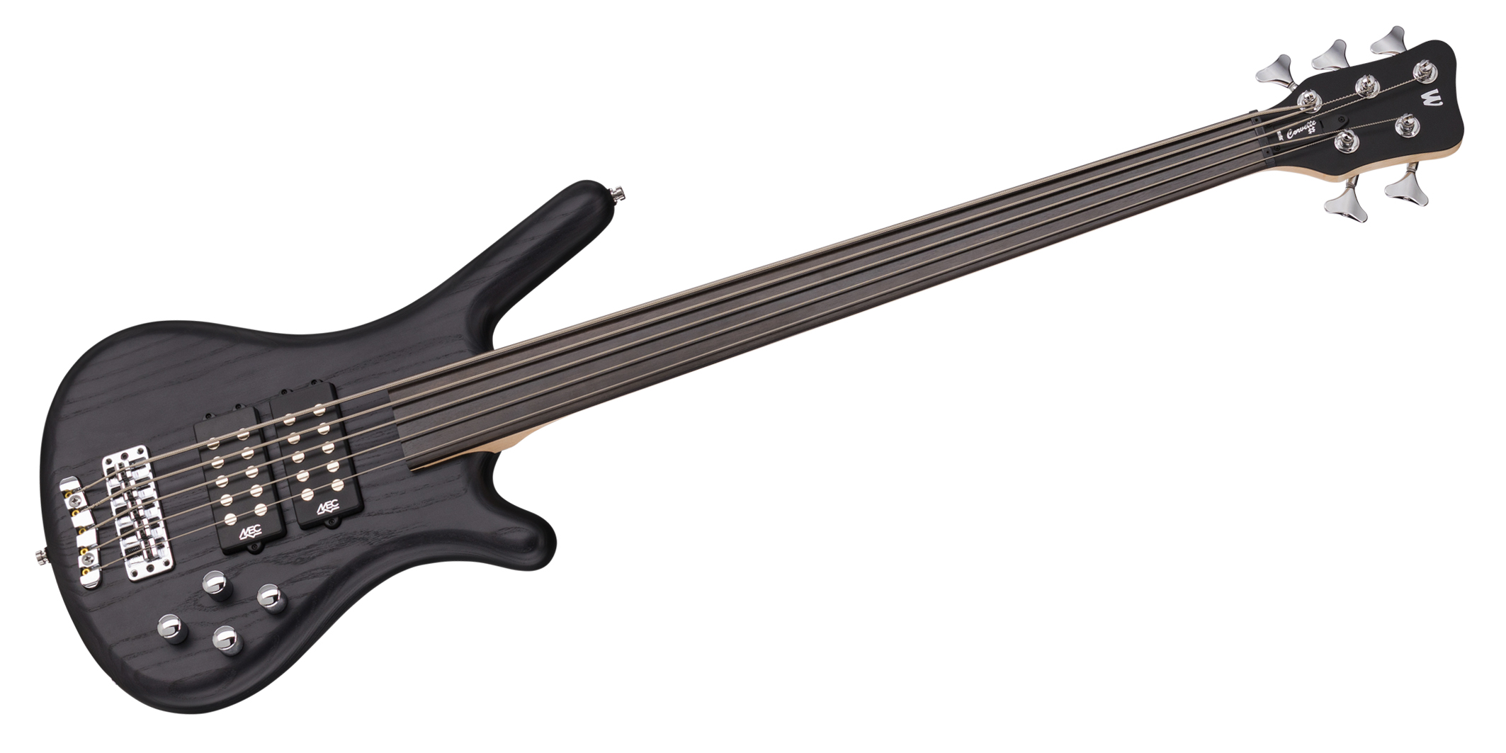 Warwick RockBass Corvette $$, 5-String, Fretless - Nirvana Black Transparent Satin