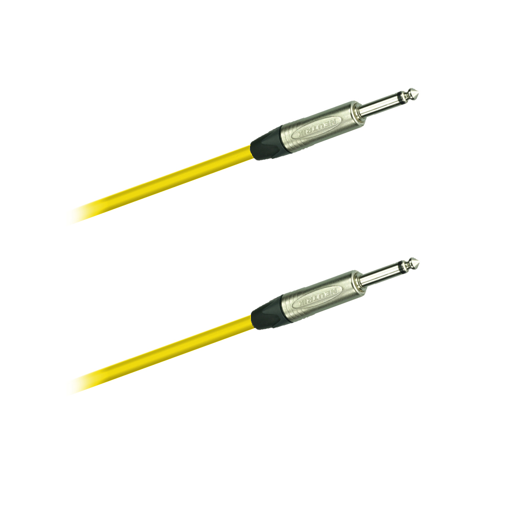 DREITEC 16280 Instrumentenkabel 5 m, Neutrik, NP2X - NP2X, gelb