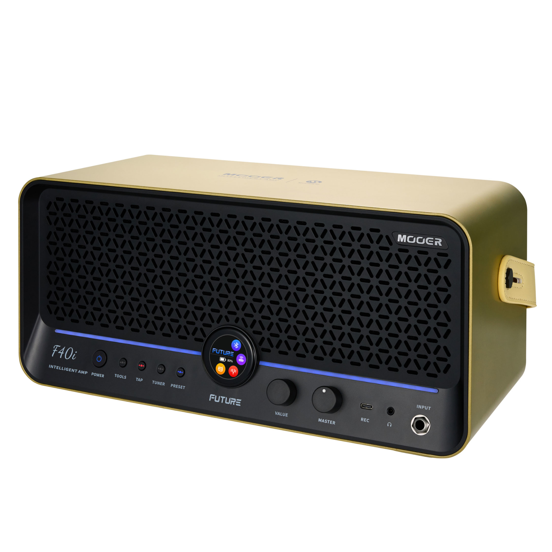 Mooer F40i - Multi-Effects & Modeling Guitar Combo, 40 Watt - Imperial Gold