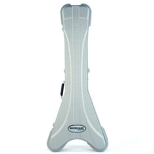 RockCase - Premium Line - Electric Guitar ABS Case (FV-Style), Curved - Silver