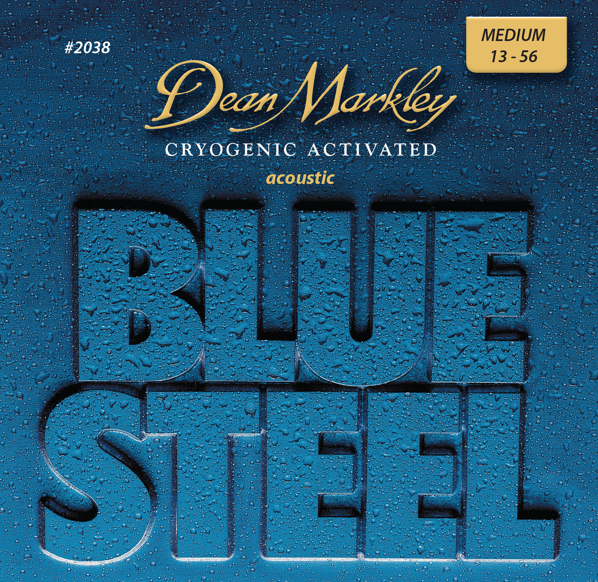 Dean Markley Blue Steel - 2038 - Acoustic Guitar String Set, Medium, .013-.056