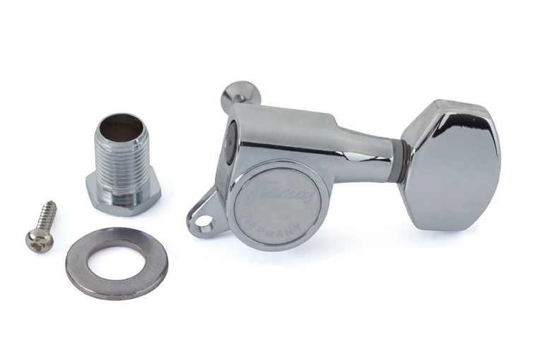 Framus Parts - Framus Machine Heads, Left (Bass Side), 19 mm, Chrome