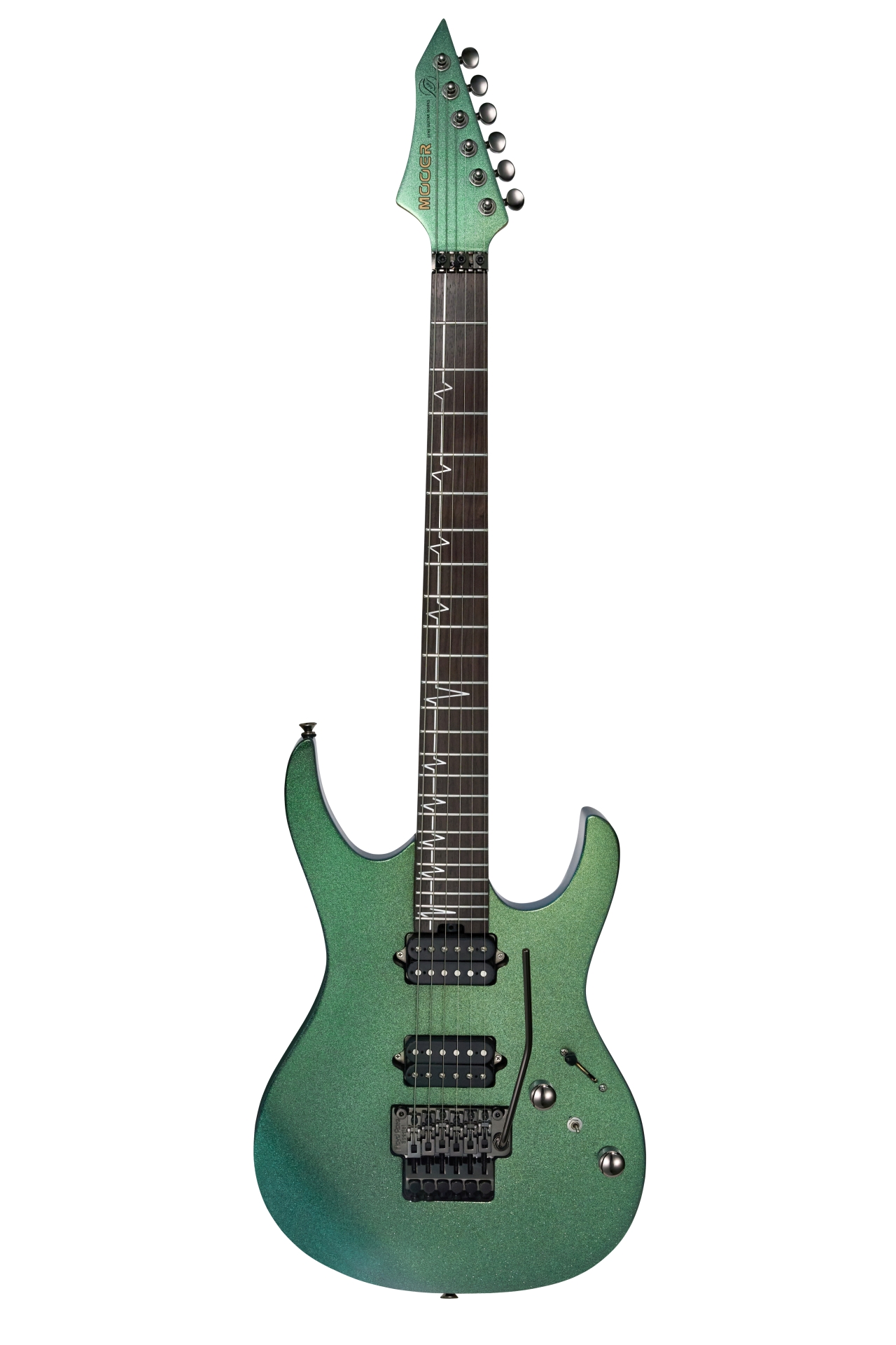 Mooer MMT100 FR Guitar, Floyd Rose Tremolo - Aurora Green