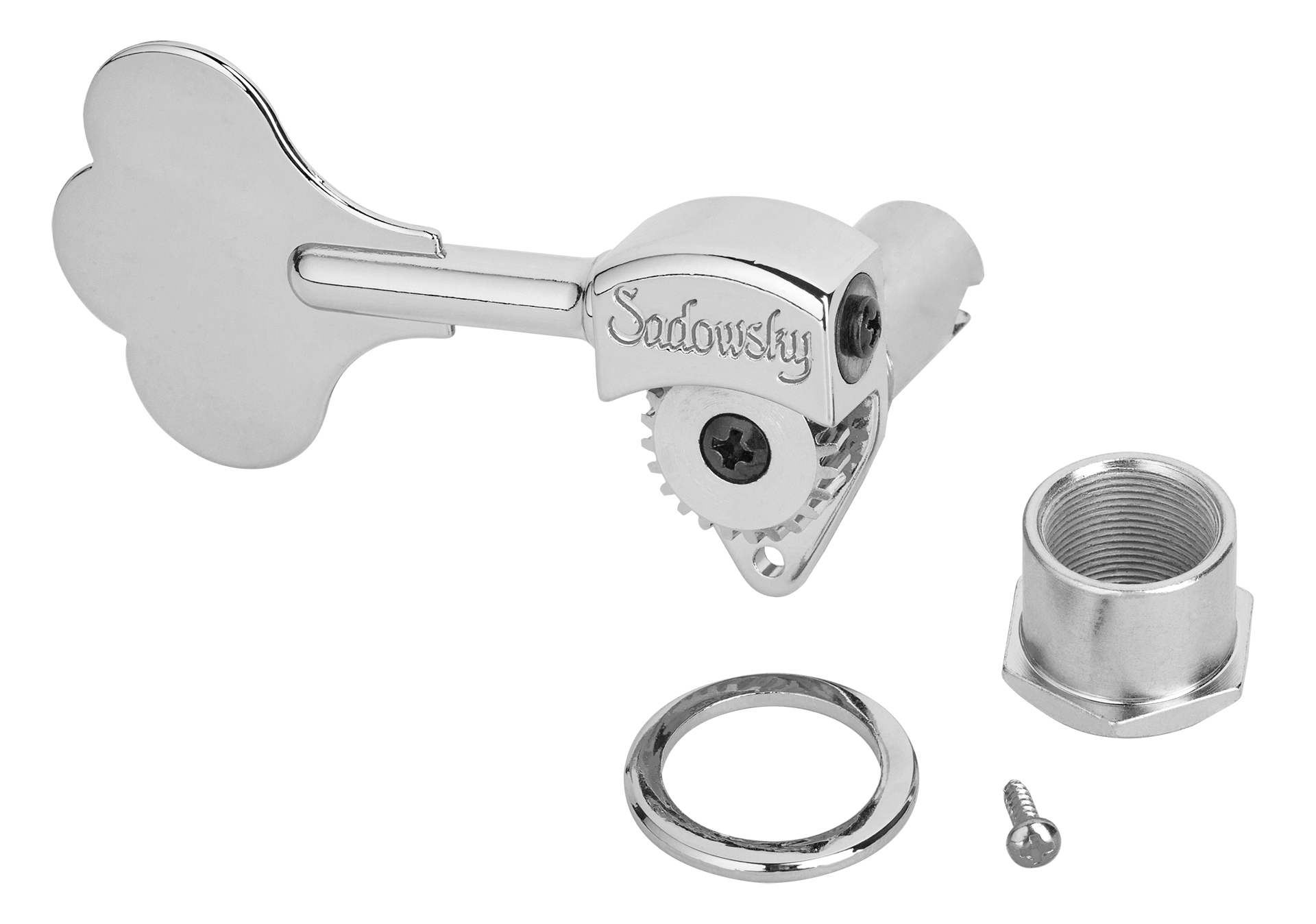 Sadowsky Parts - Light Bass Machine Head with Open Gear, Right (Treble) Side - Chrome