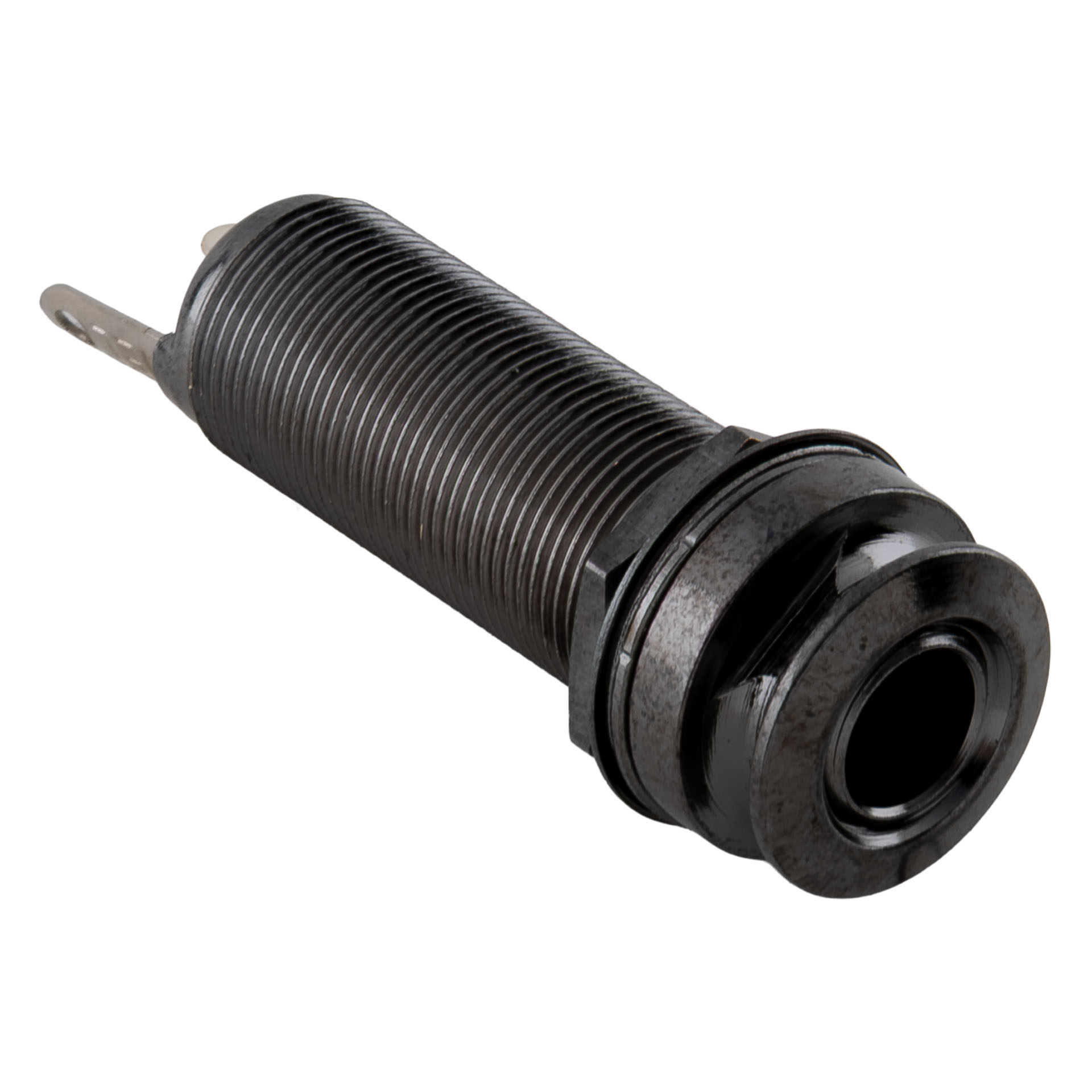 MEC Closed Stereo Endpin Jack Socket for Acoustic Guitars - Black