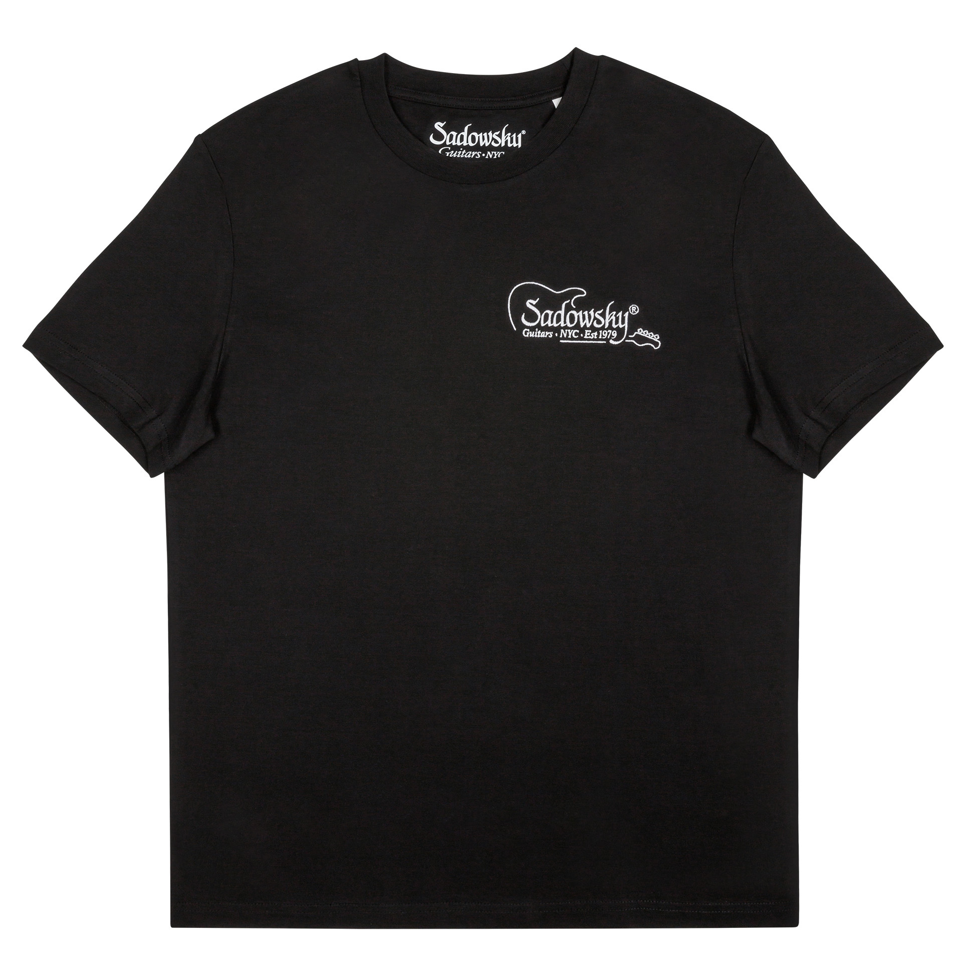 Sadowsky - White Embroidered Logo T-Shirt, Black - Size S