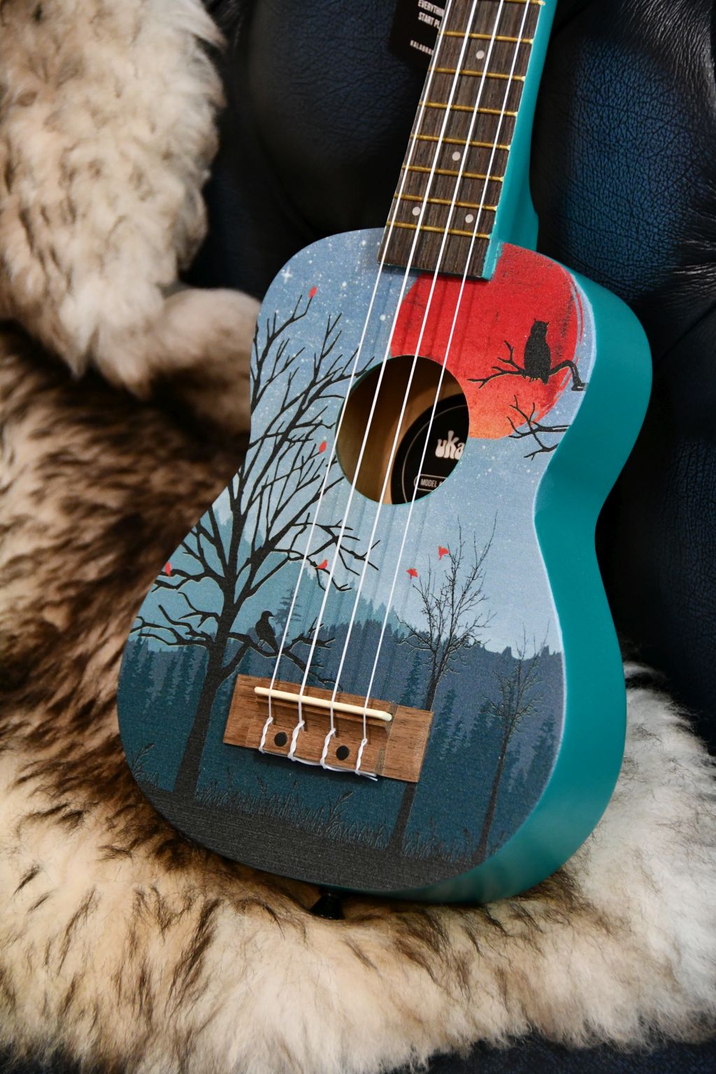 KALA Ukadelic UK-MOONRISE - Moonrise Soprano Ukulele + Tasche