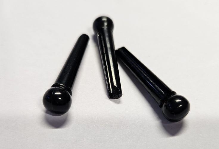 Bridge Pin Kunststoff schwarz - 1 Stück