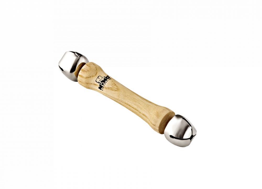 NINO 960-2 Percussion Doppel Glockenstab mit Holzgriff