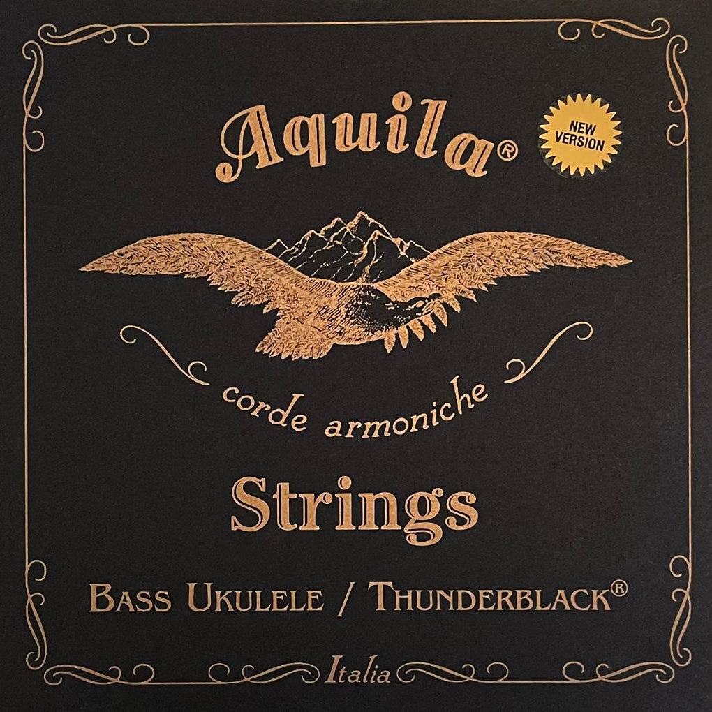 Aquila 170U - Thunderblack Series, Bass Ukulele / U-Bass String Set - 4-String, 23" - 26" Scale
